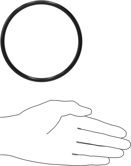 Yağa Dayanıklı Buna-N O-Ring, 6 mm Genişlik, 104 mm İç Çap