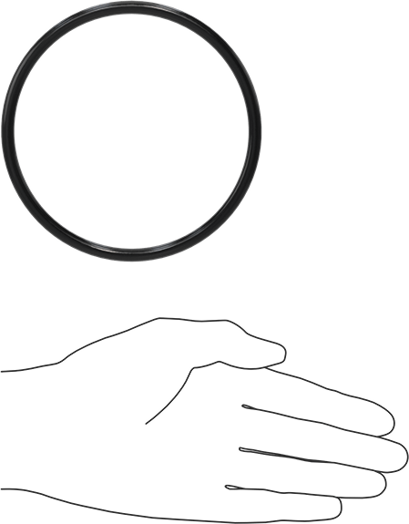 Yağa Dayanıklı Buna-N O-Ring, 6 mm Genişlik, 106 mm İç Çap