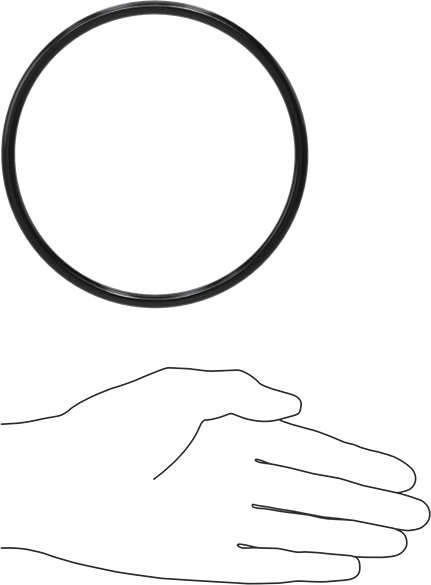 Yağa Dayanıklı Buna-N O-Ring, 6 mm Genişlik, 120 mm İç Çap