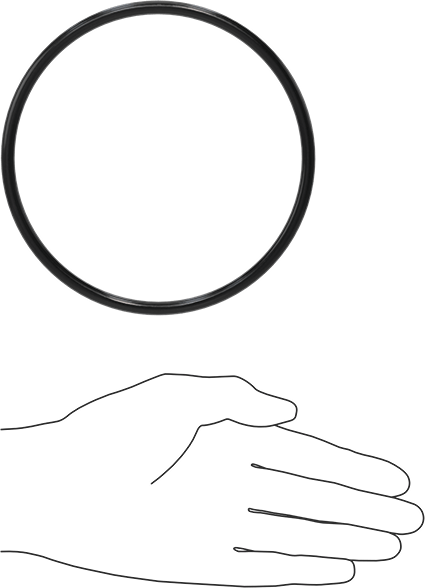 Yağa Dayanıklı Buna-N O-Ring, 6 mm Genişlik, 125 mm İç Çap