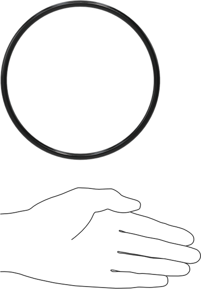 Yağa Dayanıklı Buna-N O-Ring, 6 mm Genişlik, 135 mm İç Çap