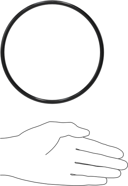 Yağa Dayanıklı Buna-N O-Ring, 6 mm Genişlik, 138 mm İç Çap