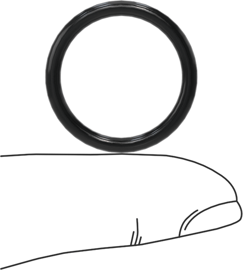 Yağa Dayanıklı Buna-N O-Ring, 2.5 mm Genişlik, 19.5 mm İç Çap