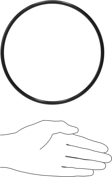 Yağa Dayanıklı Buna-N O-Ring, 6 mm Genişlik, 160 mm İç Çap