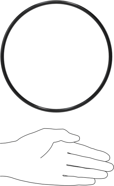 Yağa Dayanıklı Buna-N O-Ring, 6 mm Genişlik, 170 mm İç Çap