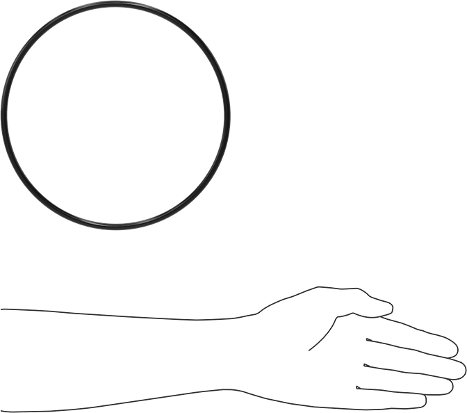 Yağa Dayanıklı Buna-N O-Ring, 6 mm Genişlik, 195 mm İç Çap