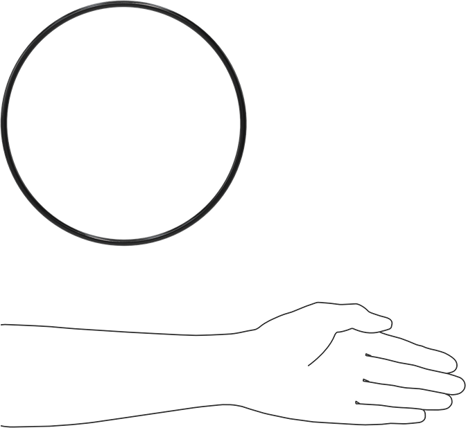 Yağa Dayanıklı Buna-N O-Ring, 6 mm Genişlik, 210 mm İç Çap