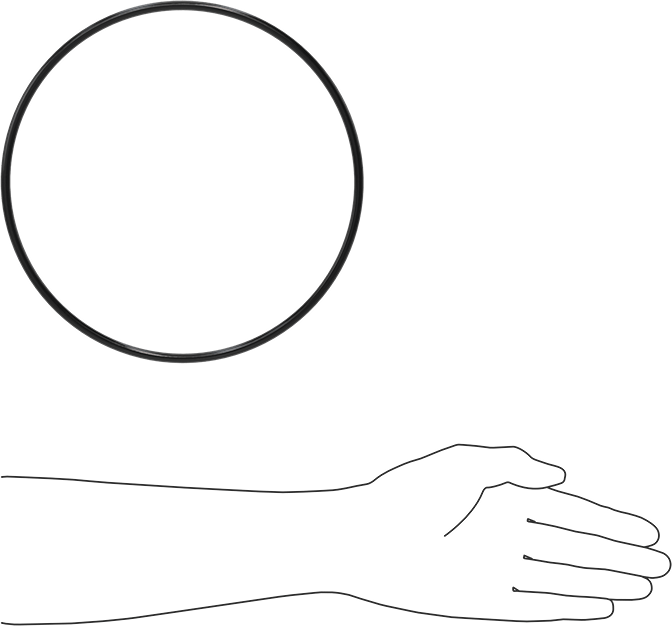 Yağa Dayanıklı Buna-N O-Ring, 6 mm Genişlik, 215 mm İç Çap