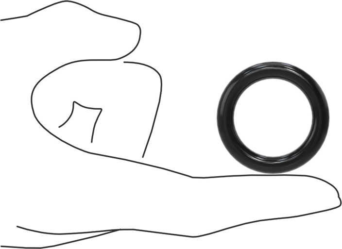 Yağa Dayanıklı Buna-N O-Ring, 6 mm Genişlik, 27 mm İç Çap