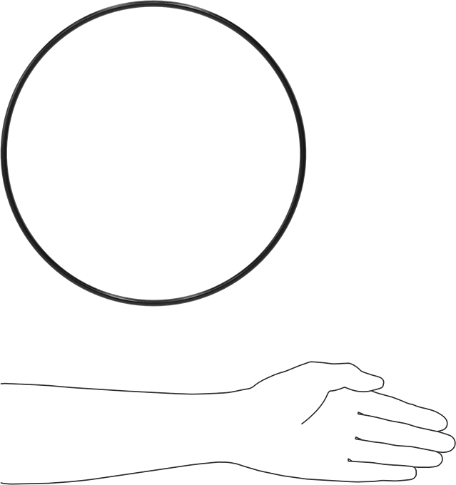 Yağa Dayanıklı Buna-N O-Ring, 6 mm Genişlik, 270 mm İç Çap