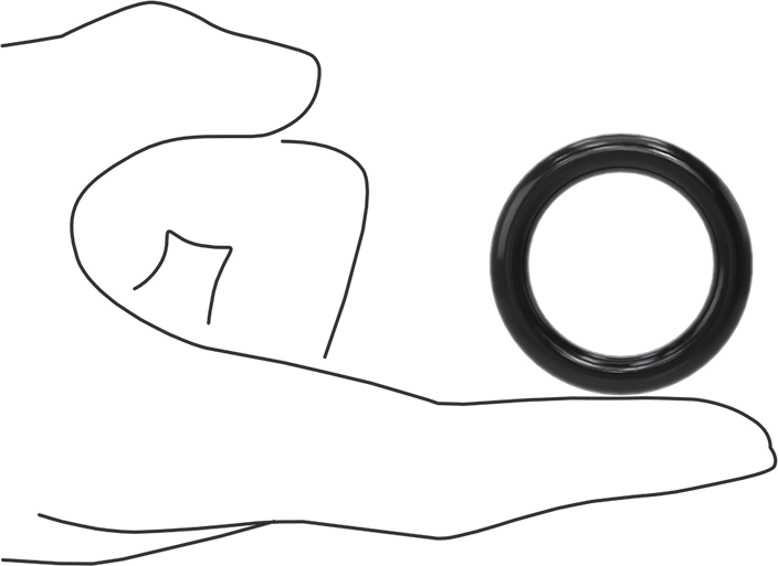 Yağa Dayanıklı Buna-N O-Ring, 6 mm Genişlik, 28 mm İç Çap