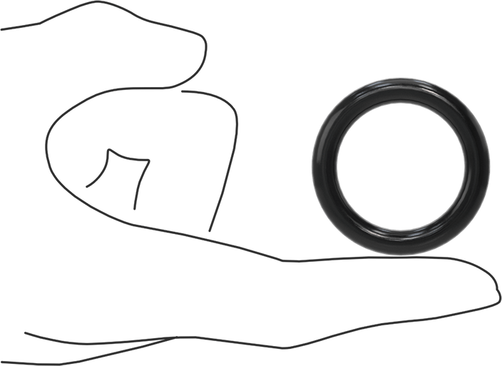 Yağa Dayanıklı Buna-N O-Ring, 6 mm Genişlik, 30 mm İç Çap