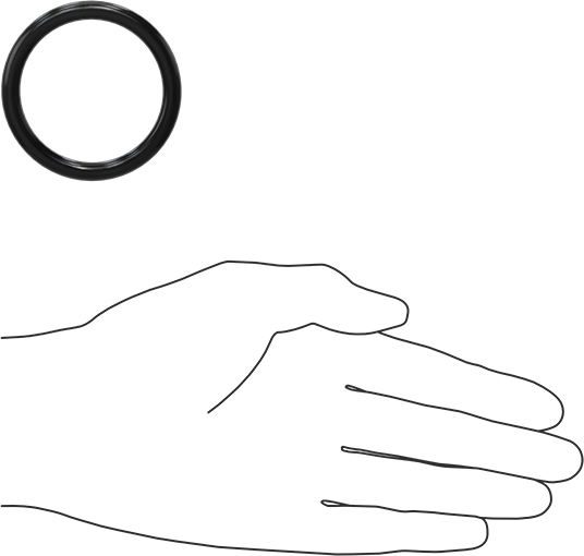 Yağa Dayanıklı Buna-N O-Ring, 6 mm Genişlik, 45 mm İç Çap