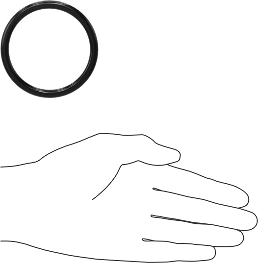 Yağa Dayanıklı Buna-N O-Ring, 6 mm Genişlik, 58 mm İç Çap