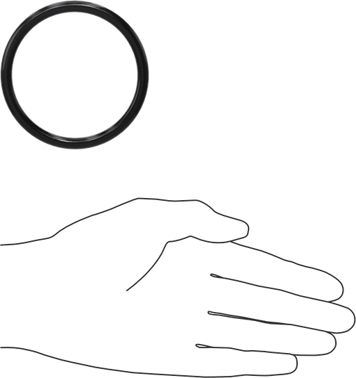 Yağa Dayanıklı Buna-N O-Ring, 6 mm Genişlik, 65 mm İç Çap