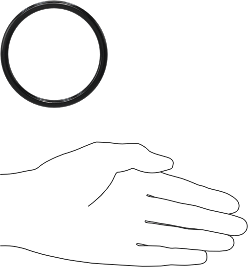 Yağa Dayanıklı Buna-N O-Ring, 6 mm Genişlik, 68 mm İç Çap