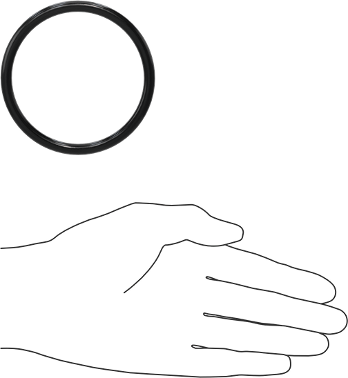 Yağa Dayanıklı Buna-N O-Ring, 6 mm Genişlik, 70 mm İç Çap