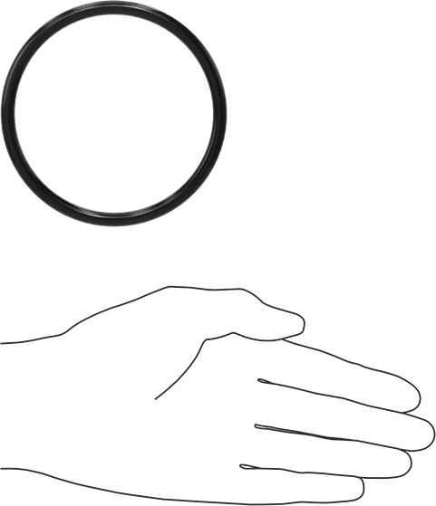 Yağa Dayanıklı Buna-N O-Ring, 6 mm Genişlik, 84 mm İç Çap