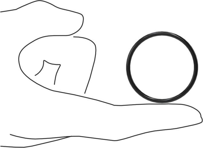 Yağa Dayanıklı Buna-N O-Ring, 2.5 mm Genişlik, 37 mm İç Çap