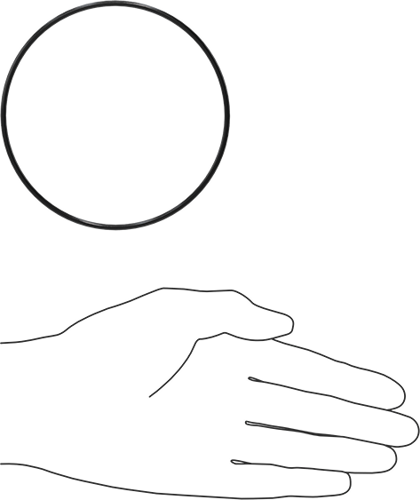 Yağa Dayanıklı Buna-N O-Ring, 2.5 mm Genişlik, 96 mm İç Çap