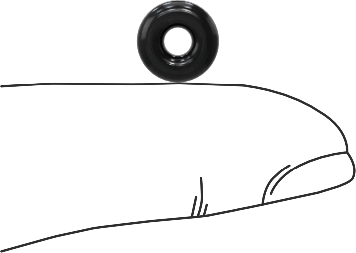 Yağa Dayanıklı Buna-N O-Ring, 3 mm Genişlik, 3 mm İç Çap