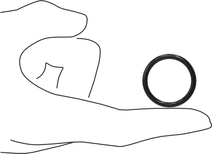 Yağa Dayanıklı Buna-N O-Ring, 3 mm Genişlik, 24.2 mm İç Çap