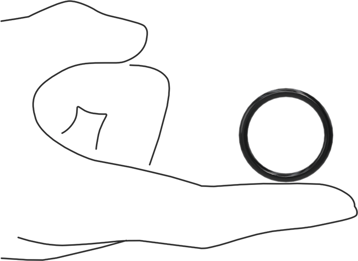 Yağa Dayanıklı Buna-N O-Ring, 3 mm Genişlik, 25.2 mm İç Çap