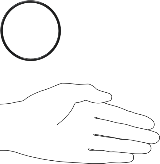 Yağa Dayanıklı Buna-N O-Ring, 3 mm Genişlik, 64 mm İç Çap