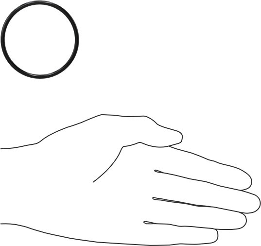 Yağa Dayanıklı Buna-N O-Ring, 3 mm Genişlik, 49.5 mm İç Çap