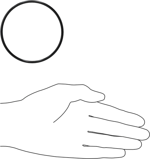 Yağa Dayanıklı Buna-N O-Ring, 3 mm Genişlik, 72 mm İç Çap