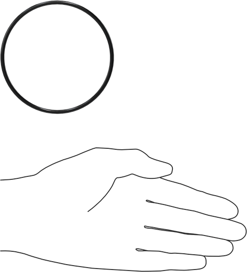 Yağa Dayanıklı Buna-N O-Ring, 3 mm Genişlik, 79 mm İç Çap