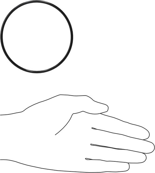 Yağa Dayanıklı Buna-N O-Ring, 3 mm Genişlik, 81 mm İç Çap