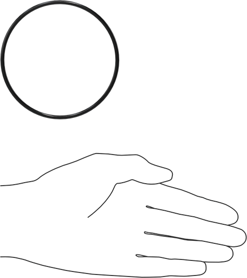 Yağa Dayanıklı Buna-N O-Ring, 3 mm Genişlik, 83 mm İç Çap