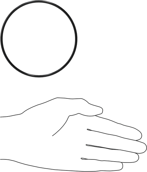 Yağa Dayanıklı Buna-N O-Ring, 3 mm Genişlik, 91 mm İç Çap