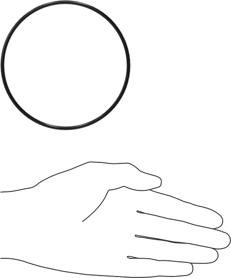 Yağa Dayanıklı Buna-N O-Ring, 3 mm Genişlik, 98 mm İç Çap