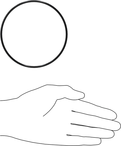 Yağa Dayanıklı Buna-N O-Ring, 3 mm Genişlik, 97 mm İç Çap