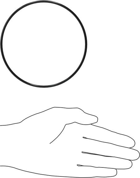 Yağa Dayanıklı Buna-N O-Ring, 3 mm Genişlik, 109 mm İç Çap