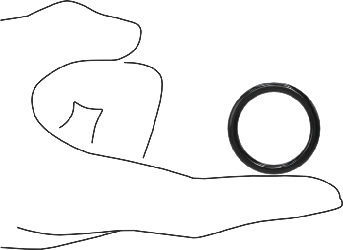 Yağa Dayanıklı Buna-N O-Ring, 3.5 mm Genişlik, 25 mm İç Çap