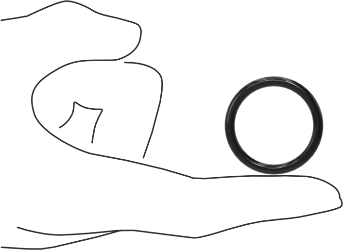 Yağa Dayanıklı Buna-N O-Ring, 3.5 mm Genişlik, 27 mm İç Çap