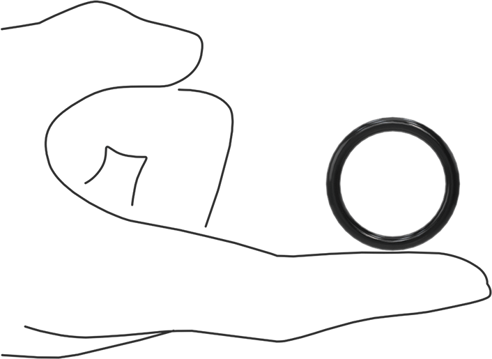 Yağa Dayanıklı Buna-N O-Ring, 3.5 mm Genişlik, 25.2 mm İç Çap