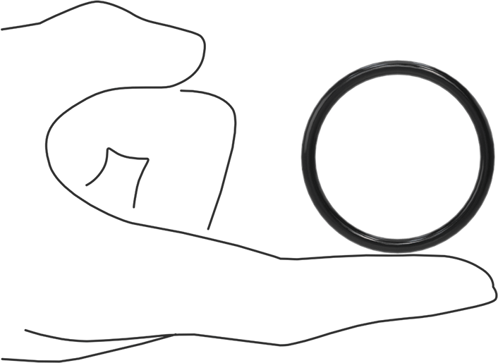 Yağa Dayanıklı Buna-N O-Ring, 3.5 mm Genişlik, 39 mm İç Çap