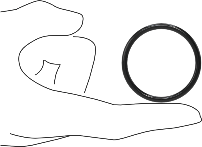 Yağa Dayanıklı Buna-N O-Ring, 3.5 mm Genişlik, 39.7 mm İç Çap