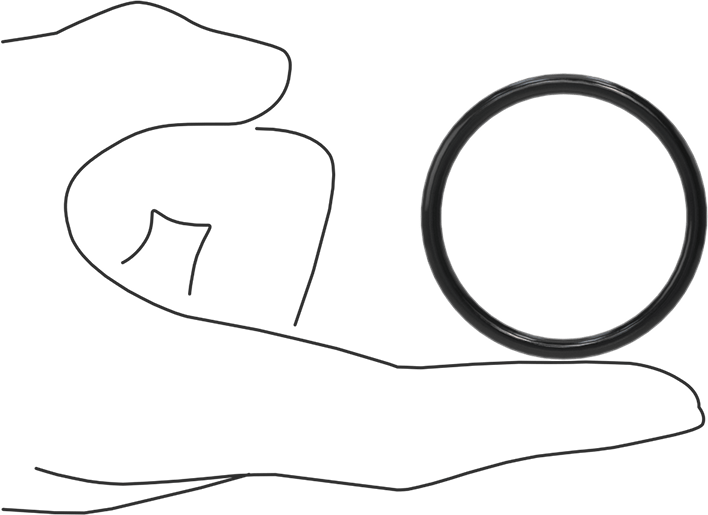 Yağa Dayanıklı Buna-N O-Ring, 3.5 mm Genişlik, 41 mm İç Çap