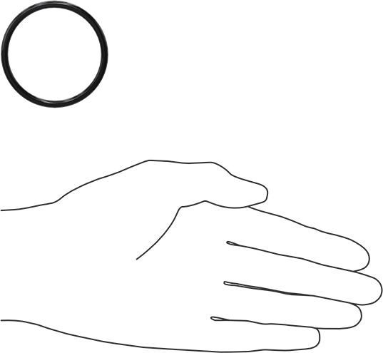 Yağa Dayanıklı Buna-N O-Ring, 3.5 mm Genişlik, 44.7 mm İç Çap