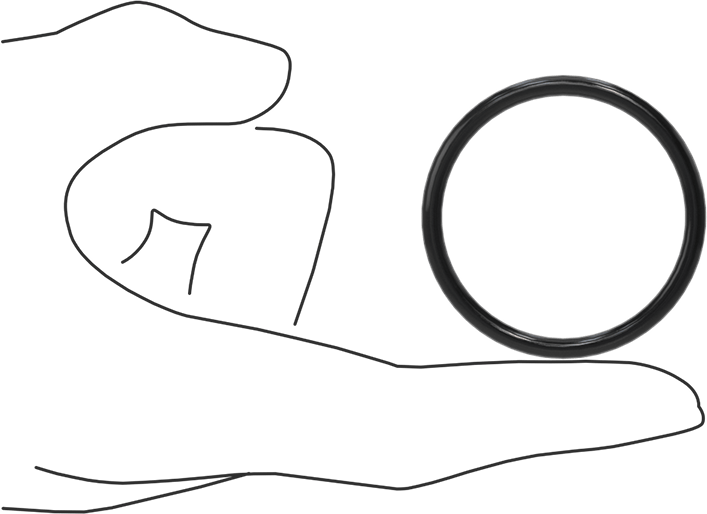 Yağa Dayanıklı Buna-N O-Ring, 3.5 mm Genişlik, 40.7 mm İç Çap