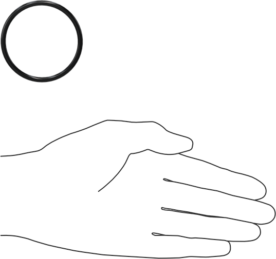 Yağa Dayanıklı Buna-N O-Ring, 3.5 mm Genişlik, 48 mm İç Çap