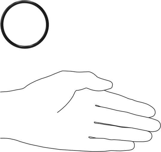 Yağa Dayanıklı Buna-N O-Ring, 3.5 mm Genişlik, 48.7 mm İç Çap