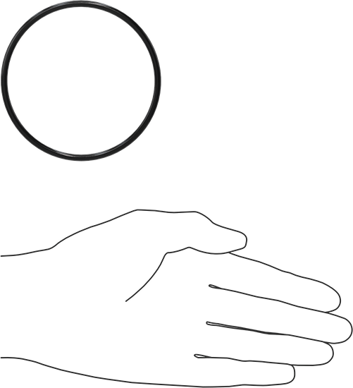 Yağa Dayanıklı Buna-N O-Ring, 3.5 mm Genişlik, 77 mm İç Çap