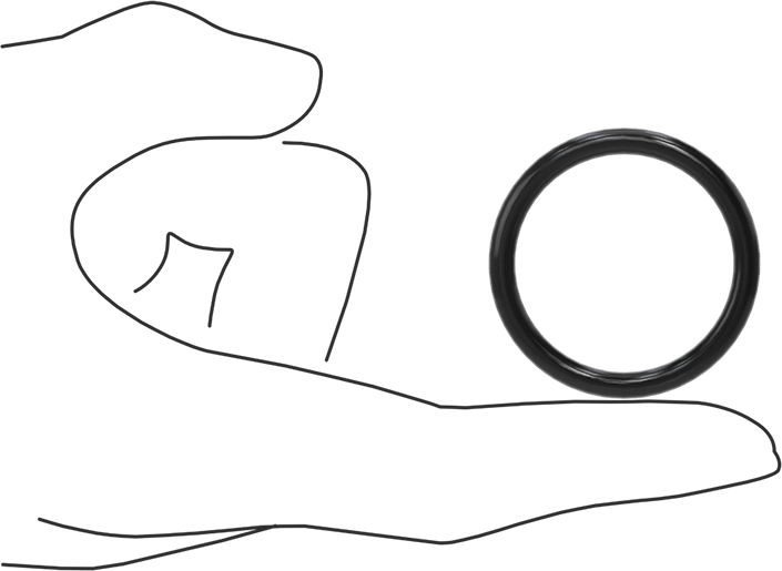 Yağa Dayanıklı Buna-N O-Ring, 4 mm Genişlik, 33 mm İç Çap