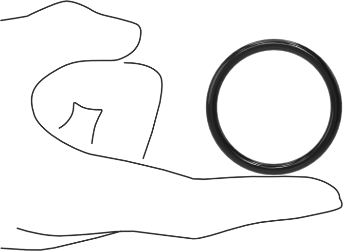 Yağa Dayanıklı Buna-N O-Ring, 4 mm Genişlik, 39 mm İç Çap